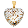 14K Yellow Gold Mom, Family, Baby & Heart Pendant - PT835