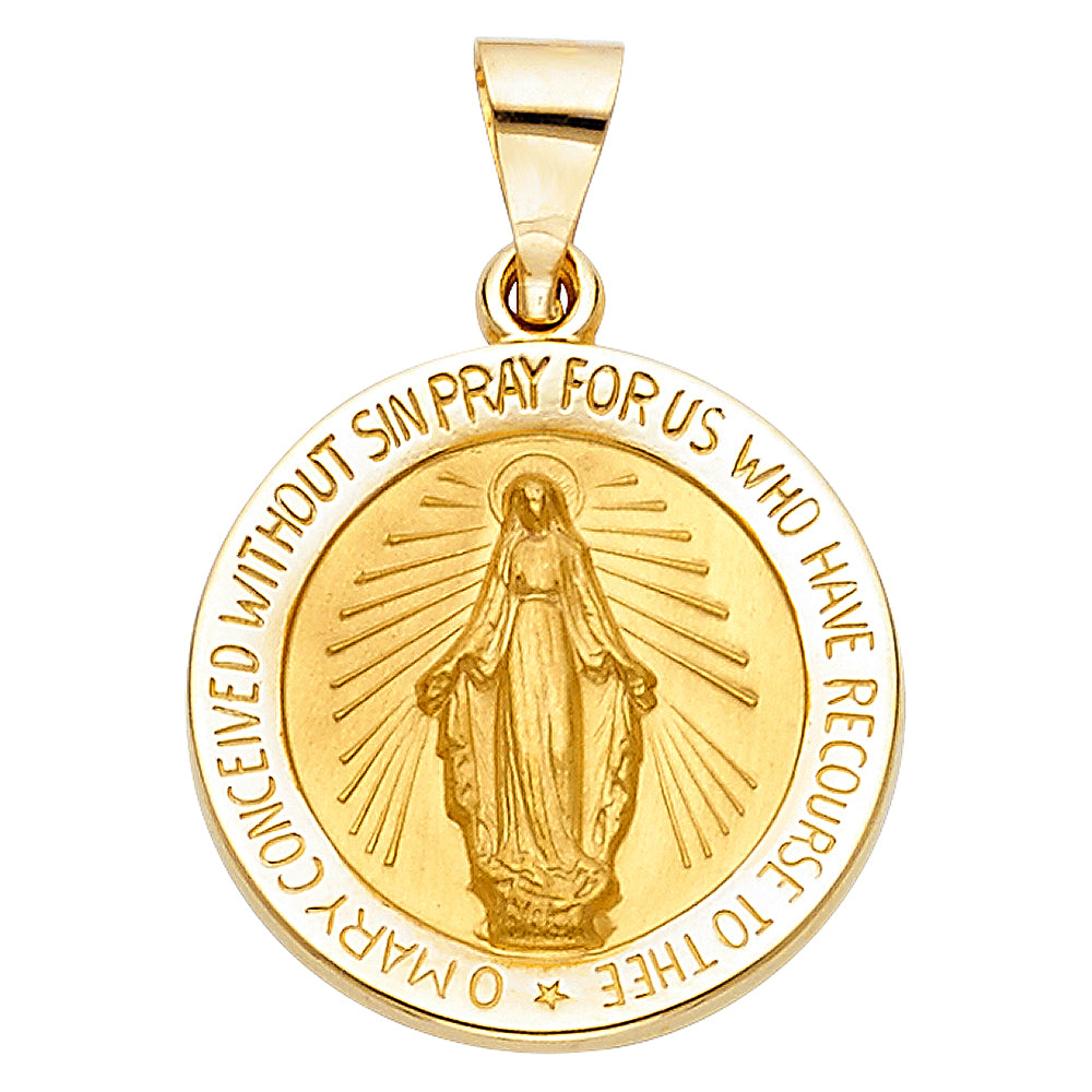14K Yellow Gold Religious Pendant - PT1255