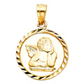 14K Yellow Gold Religious Pendant - PT1493