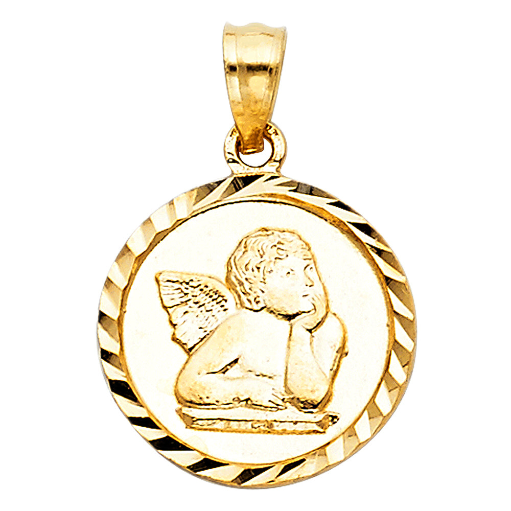 14K Yellow Gold Religious Pendant - PT1493