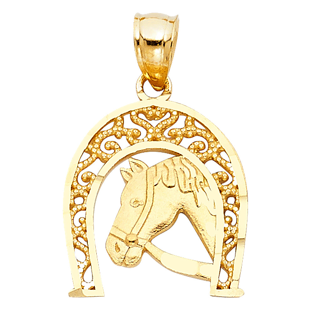 14K Yellow Gold Animal, Sea Life & Butterfly Pendant - PT1640