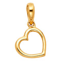 14K Yellow Gold Mom, Family, Baby & Heart Pendant - PT1795