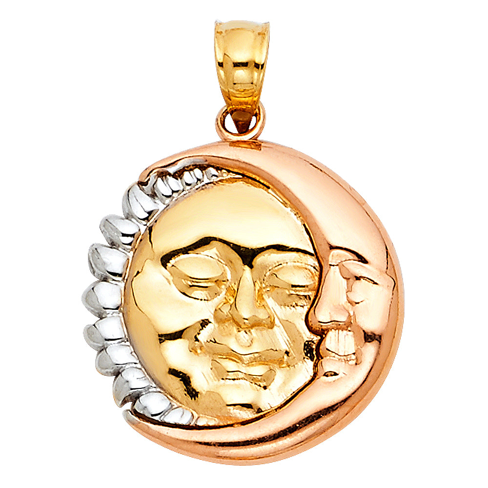 14K Yellow Gold Nature, Sports, Evil Eye & Baby Pendant - PT1935