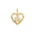 14K Yellow Gold Alphabet & Number Jewelry - PT2054 - Letter A