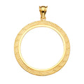 14K Yellow Gold Coin & Coin Frame - PT2063