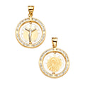 14K Yellow Gold Religious Pendant - PT2323