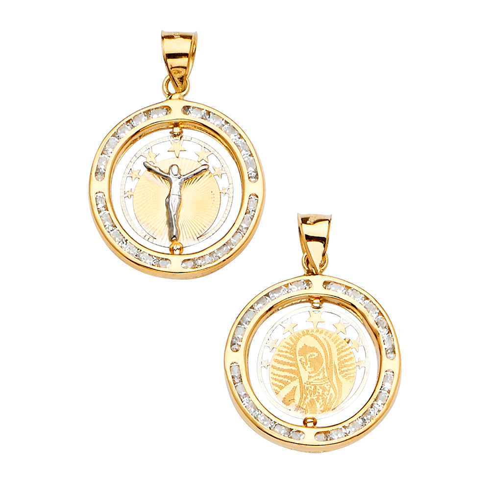 14K Yellow Gold Religious Pendant - PT2323