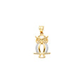 14K Yellow Gold Animal, Sea Life & Butterfly Pendant - PT2552