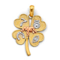 14K Yellow Gold Religious Pendant - PT2912