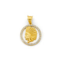 14K Yellow Gold Religious Pendant - PT2941