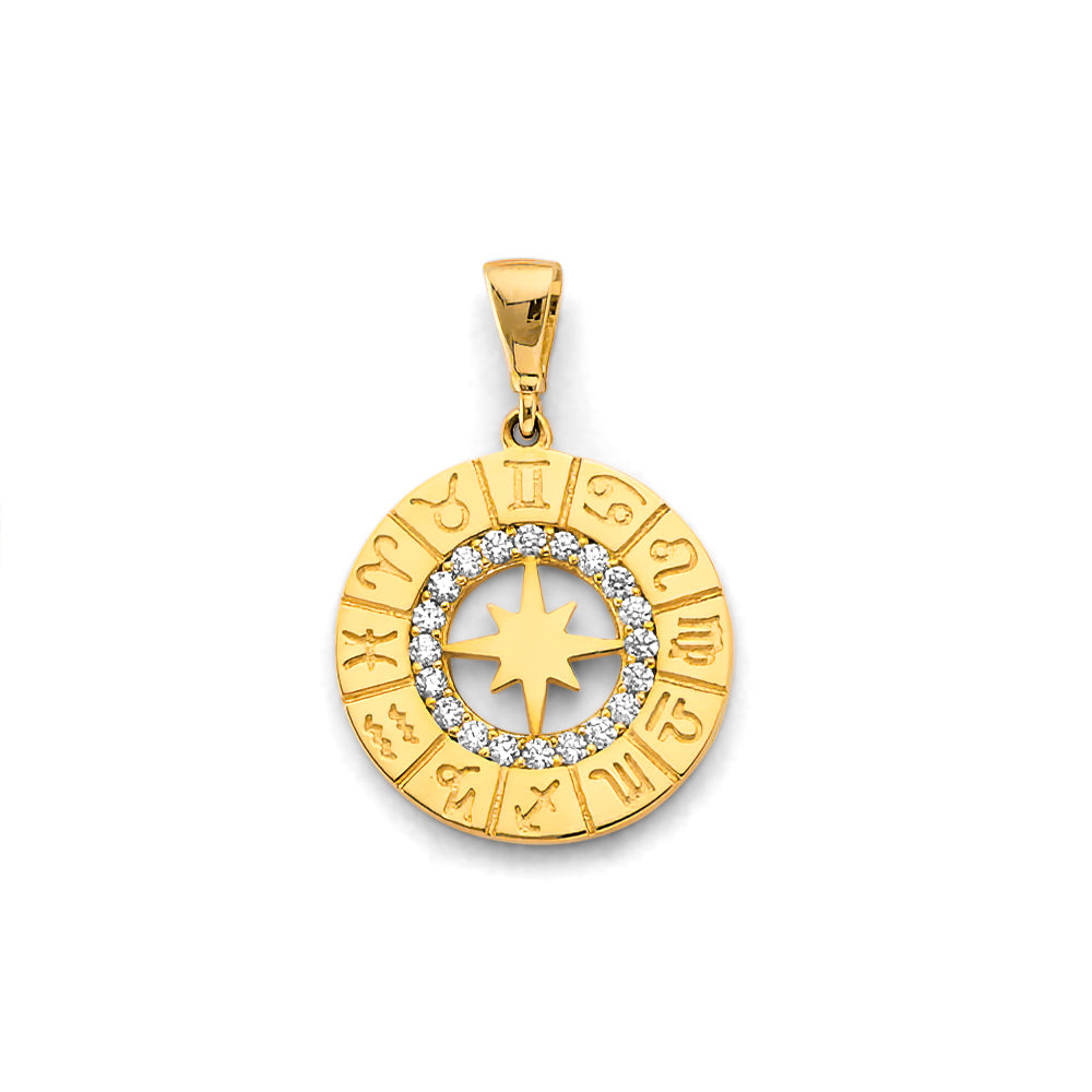14K Yellow Gold Nature, Sports, Evil Eye & Baby Pendant - PT3115