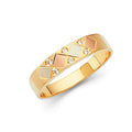14K Yellow Gold CZ Trio Set - RG113