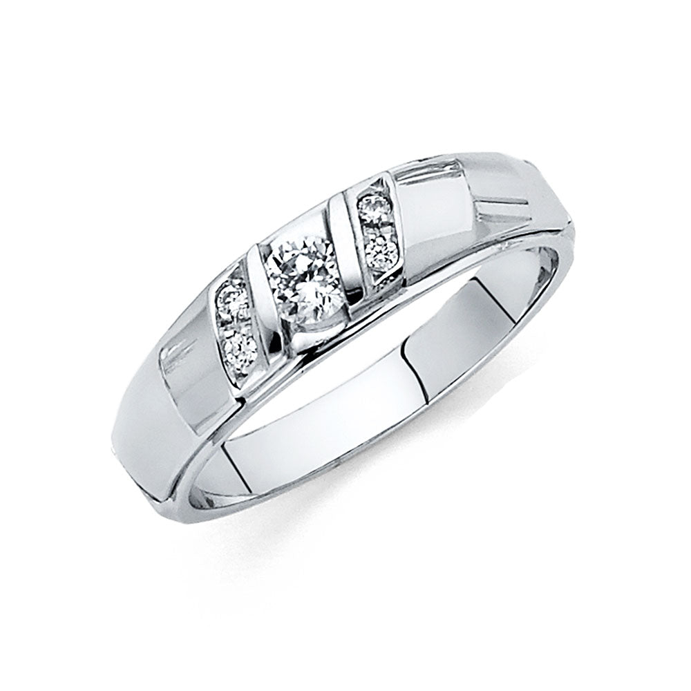14K Yellow Gold CZ Trio Set - RG171