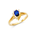 14K Yellow Gold Fancy CZ & Mother's Ring - RG386