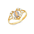 14K Yellow Gold Religious, 15 Años & Crown Ring - RG622