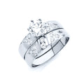 14K Yellow Gold CZ Trio Set - RG979 - Image 980