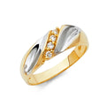 14K Yellow Gold CZ Trio Set - RG996