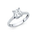 14K Yellow Gold CZ Engagement Ring - RG1167
