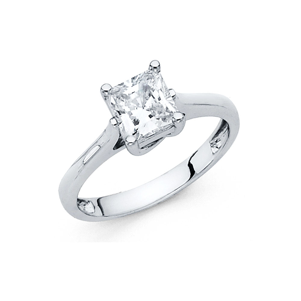 14K Yellow Gold CZ Engagement Ring - RG1167