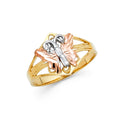 14K Yellow Gold Butterfly, Animal & Lucky Ring - RG2050