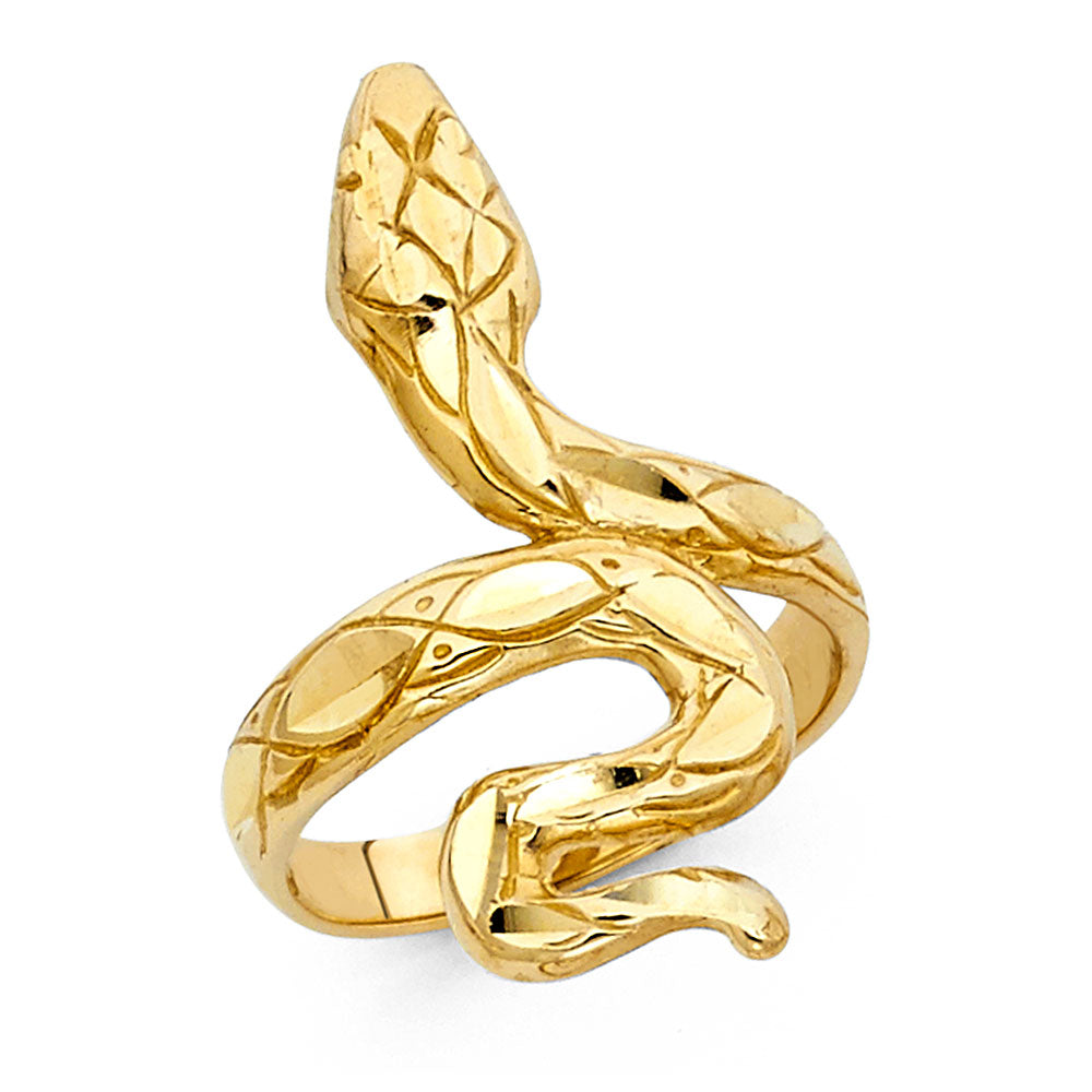 14K Yellow Gold Butterfly, Animal & Lucky Ring - RG2095