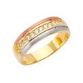 14K Yellow Gold CZ Trio Set - RG2624