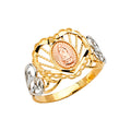 14K Yellow Gold Religious, 15 Años & Crown Ring - RG2696