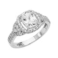 14K Yellow Gold CZ Engagement Ring - RG2850