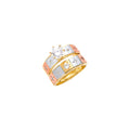14K Yellow Gold CZ Trio Set - RG2959