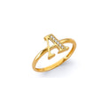 14K Yellow Gold Monthly, Zodiac, Coin & Finding - RG3052 - Letter A