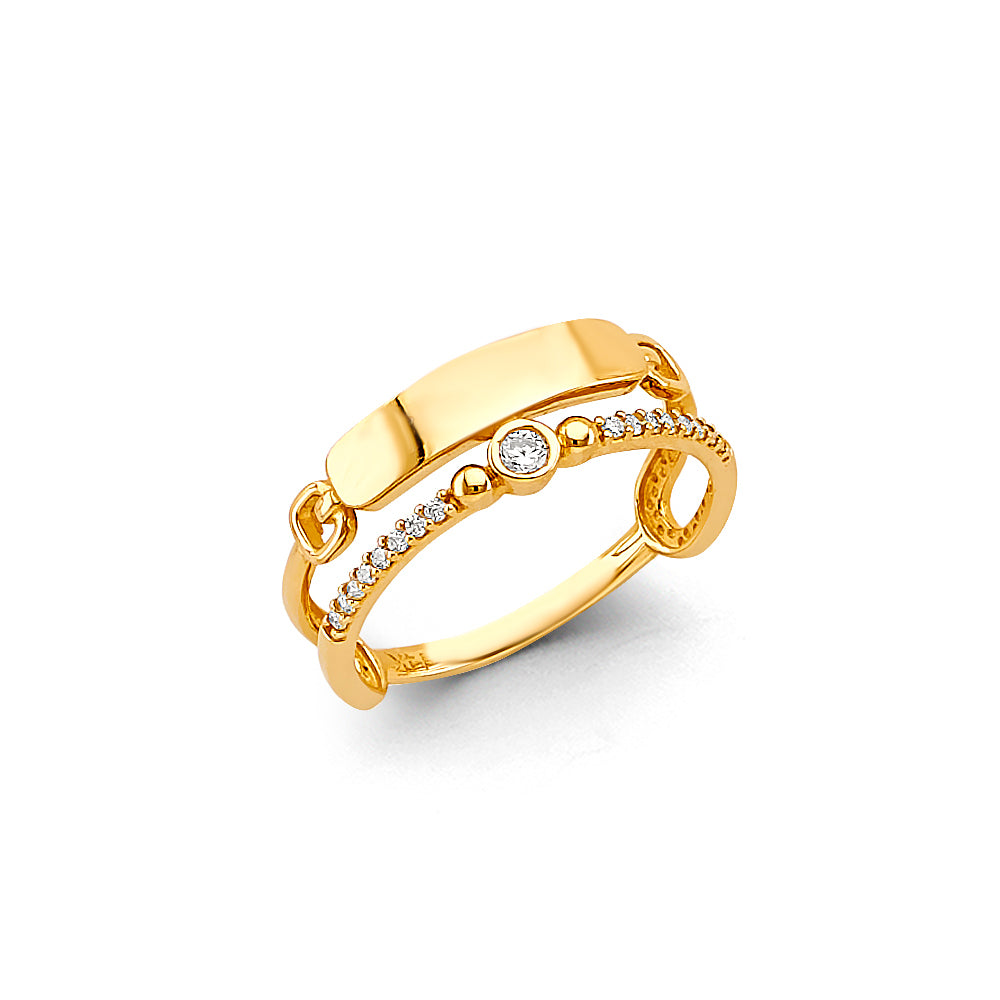 14K Yellow Gold Fancy Assorted & 7 Day Ring - RG3254