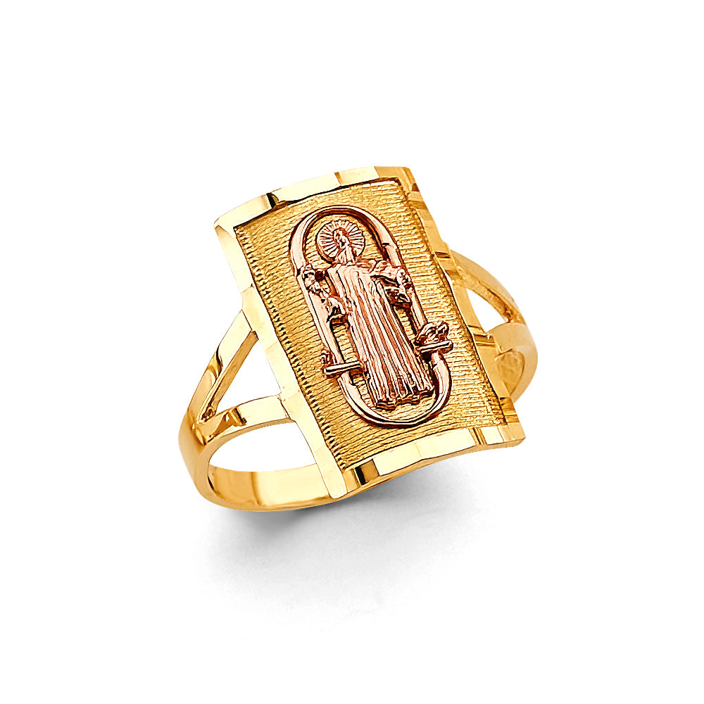 14K Yellow Gold Religious, 15 Años & Crown Ring - RG3302
