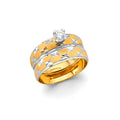 14K Yellow Gold CZ Trio Set - RG3350