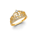 14K Yellow Gold Religious, 15 Años & Crown Ring - RG3418