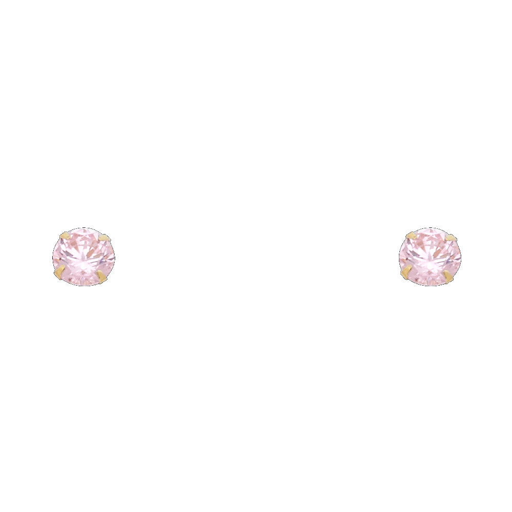14K Yellow Gold Stud Earring & Solitaire Jewelry 2mm - ST197 - Image 10