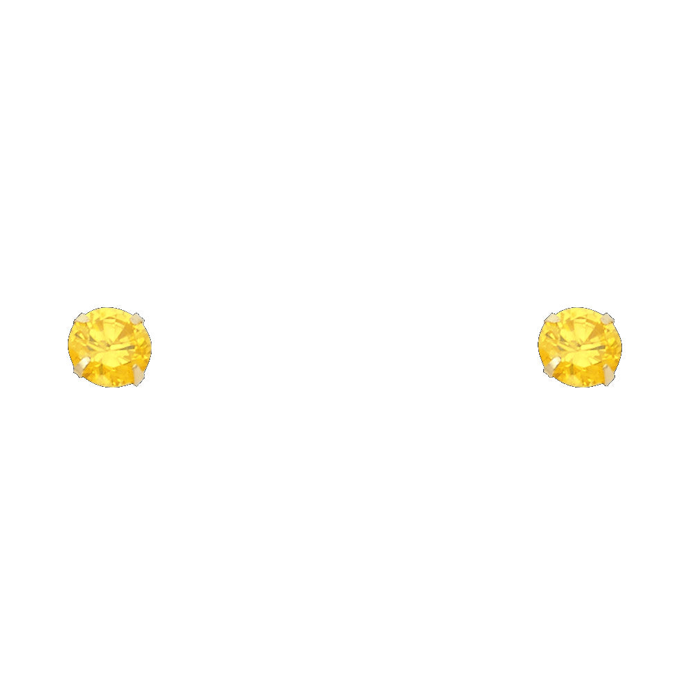 14K Yellow Gold Stud Earring & Solitaire Jewelry 2mm - ST197 - Image 11