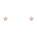 14K Yellow Gold Stud Earring & Solitaire Jewelry - ST223