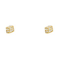 14K Yellow Gold Stud Earring & Solitaire Jewelry 5mm - ST363