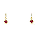14K Yellow Gold Stud Earring & Solitaire Jewelry - ST402