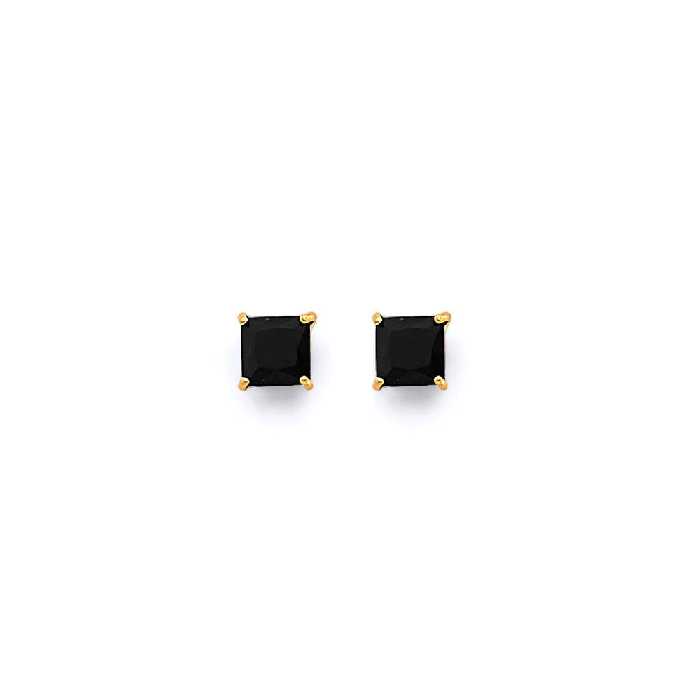 14K Yellow Gold Stud Earring & Solitaire Jewelry 3mm - ST820