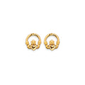 14K Yellow Gold Stud Earring & Solitaire Jewelry - ST854