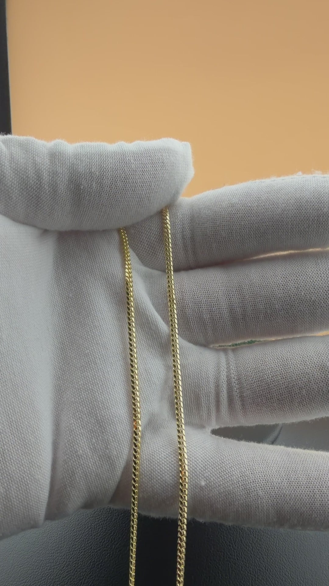 14K Yellow Gold 2.2mm Solid Miami Cuban Chain