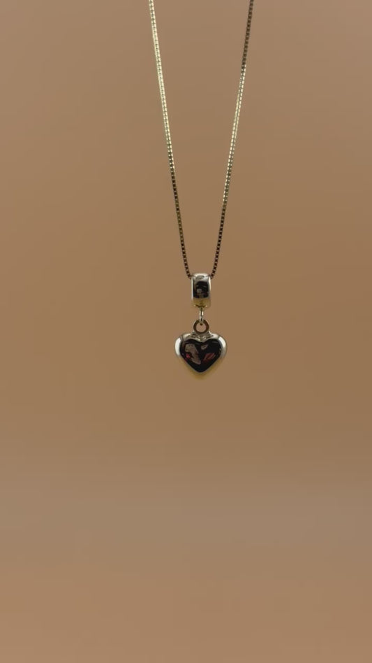 14K Gold Heart Charm Pendant l Real Gold Dangle for Necklace & Bracelet