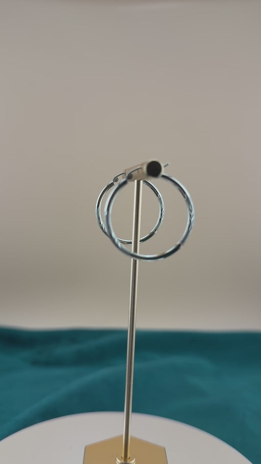 Textured Gold Hoop Earrings