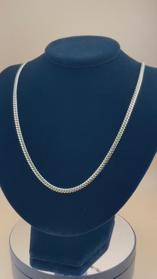 14K Solid Gold Miami Cuban Chain 4mm – Real Gold Link Necklace & Bracelet for Men & Women