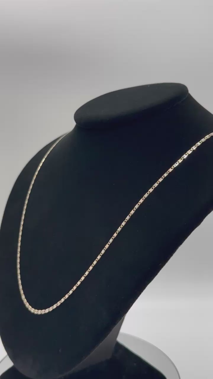 14K Tri-Color Gold Valentino Chain