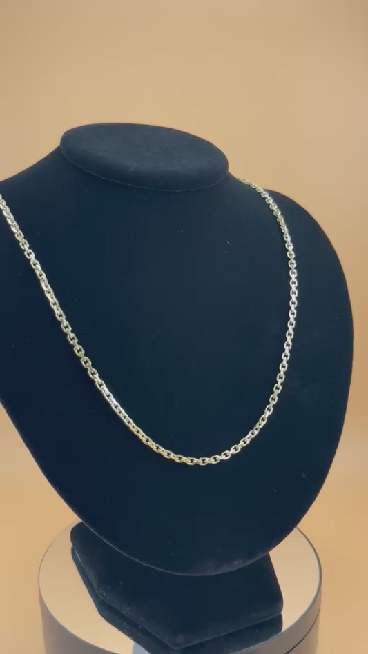 14K Solid Gold Fancy Chain – 2.9mm Real Gold Necklace & Bracelet